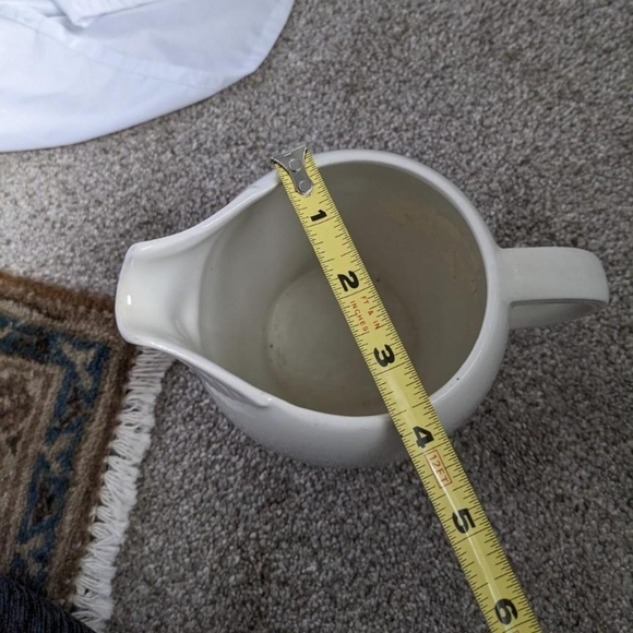 Woods Ivory Ware England White Pitcher - Picture 5 of 6